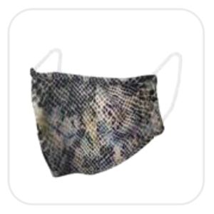 Lizard Print Anti-Microbial Face Covering Mask